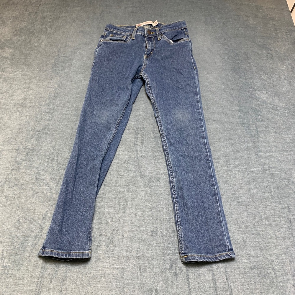 Levi's 511 Performance Slim Jeans Boys 12 Blue Denim Medium Wash Pockets Stretch